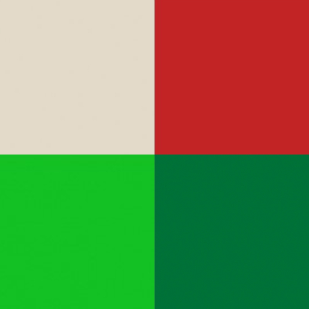 Беж/Червоний/Салатовий/Зелений