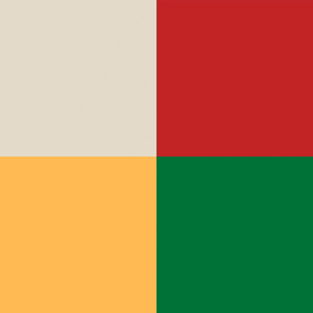 Беж/Червоний/Жовтий/Зелений